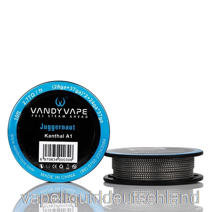 Vandy Vape Spezialdrahtspulen Ka1 Juggernaut – (28ga+37ga)*2+24ga*37ga – 10 Fuß – 2,77 Ohm Vape-Flüssigkeit